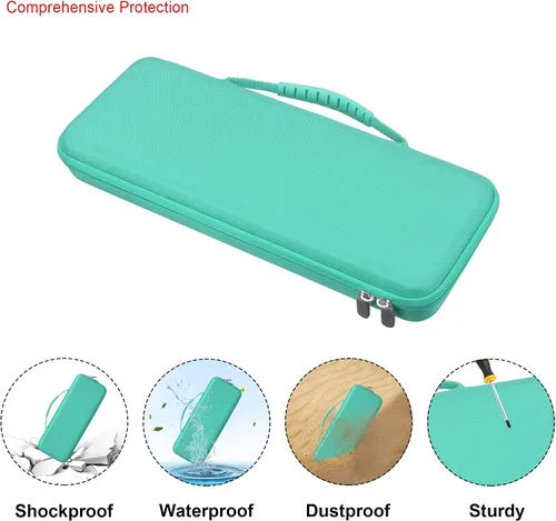 Miniatura 3 de Elonbo Estuche rígido de transporte para teclado inalámbrico mecánico Logitech POP, portátil, Bluetooth, teclado externo, bolsa de viaje, bolsillo