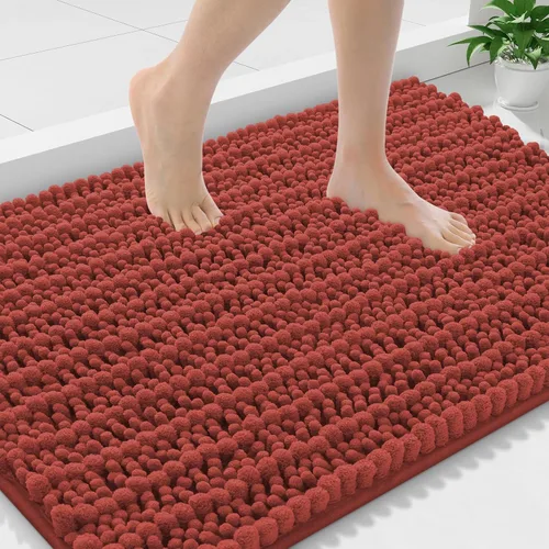 Miniatura 133 de Smiry Alfombras de Baño 24x16 pulgadas, Alfombras de Baño de Chenilla Extra Suaves y Absorbentes, Respaldo de Goma Antideslizante, Lavable a Máquina