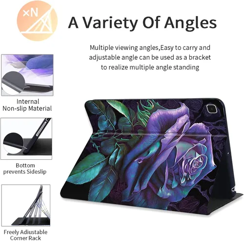 Miniatura 3 de Funda protectora para Samsung Galaxy Tab A de 8.0 pulgadas 2017, piel sintética a prueba de golpes, funda protectora para Samsung Tab A 8.0 pulgadas
