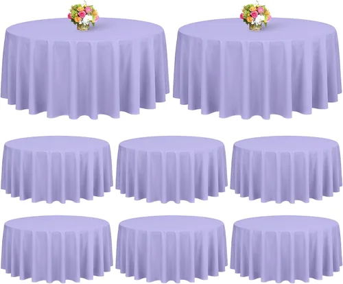 Miniatura 154 de Showgeous Paquete de 4 manteles rectangulares de poliéster de 60 x 102 pulgadas, resistentes a las arrugas, lavables, para bodas, mesas de comedor