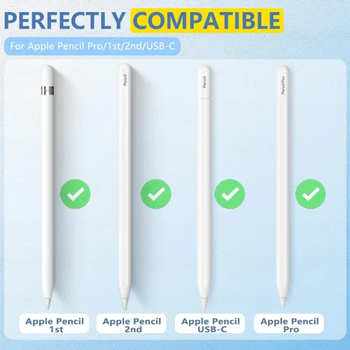 Miniatura 2 de Paquete de 2+6 puntas para lápiz Apple, puntas de lápiz de repuesto mejoradas para Apple Pencil de 2ª generación y Apple Pencil de 1ª