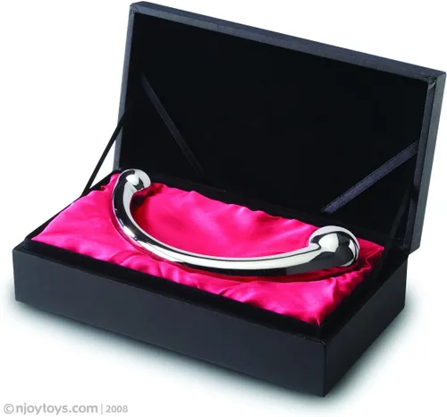 Miniatura 6 de Varita de metal Njoy Pure para alcanzar el punto G, 7.5 in, Acero pulido