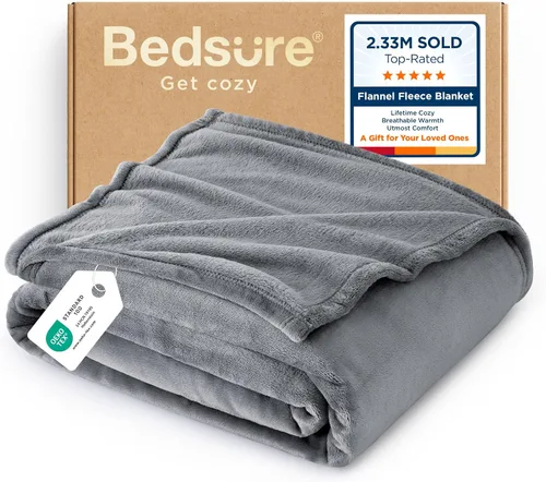 Miniatura 53 de Bedsure GentleSoft - Mantas de forro polar azul marino tamaño Queen - Manta de cama azul suave ligera afelpada difusa acogedora microfibra de lujo