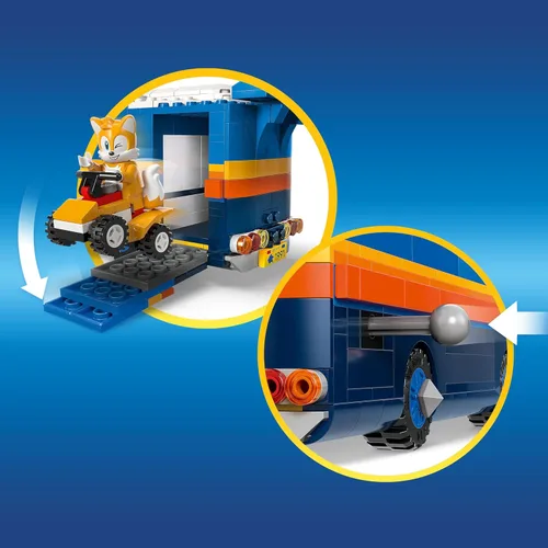 Miniatura 3 de LEGO Sonic The Hedgehog Team Sonic Command Truck Juguete de construcción – Vehículo de juego de simulación con 5 figuras para niños y niñas, a