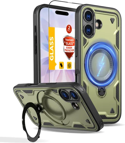 Miniatura 124 de Funda magnética para Google Pixel 9A compatible con cargador inalámbrico MagSafe, para Pixel 9A, funda de teléfono integrada de 360 °, con 2