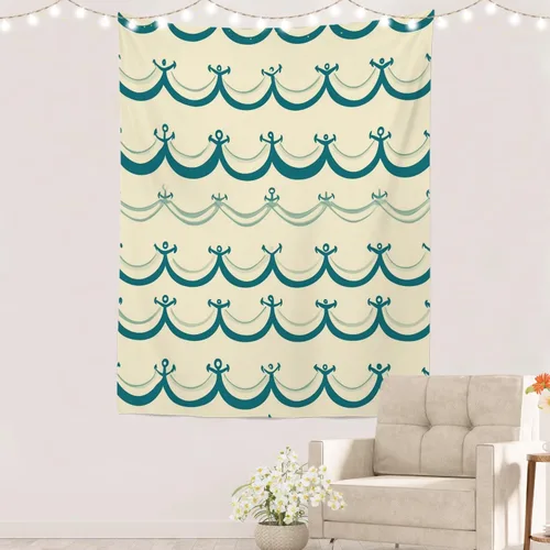 Miniatura 53 de Batmerry Abstract Repeat Polyester Tapestry, Tiled Directional Lightweight Wall Hanging High-Definition Print Backdrop For Dorm Room Bedroom Living