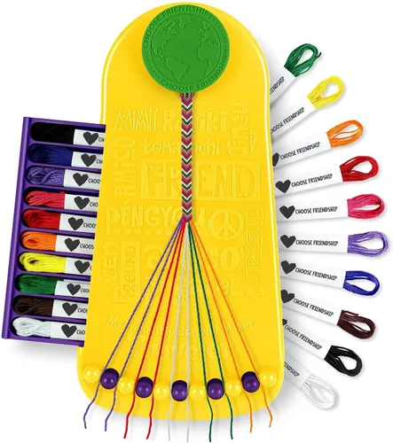Choose Friendship, kit para hacer pulseras de la amistad, kit de joyas para niñas, kit de manualidades, edición de viaje Piña