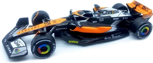 HTLNUZD Bburago 1:43 2023 GP británico F1MCL60#81 Coche de carreras de aleación de Oscar 1/43 MCL60#81 Fórmula Uno Die Cast para adultos Colección