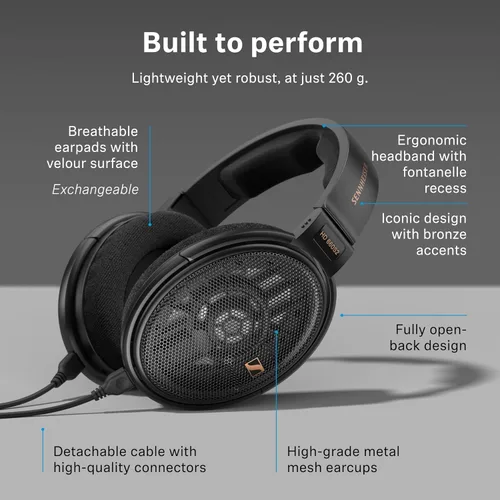 Miniatura 18 de Sennheiser HD 660S2 - Auriculares de diadema de grado audiófilo con parte trasera abierta y graves profundos con rendimiento acústico refinado