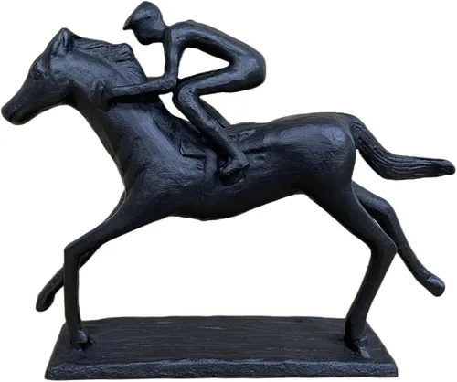 Miniatura 7 de Briskfeel Estatua de hierro de hombre con esfera, escultura de Sísifo de metal, decoración para el hogar y la oficina (B2 fuerte)