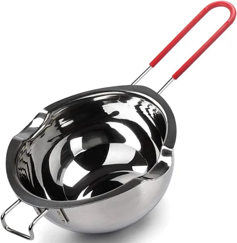 Miniatura 8 de Caldera doble de acero inoxidable con espátula de silicona, olla para derretir chocolate con mango resistente al calor para derretir chocolate, Verde