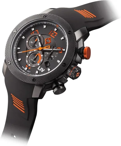 Miniatura 5 de LIV GX1 - Reloj clásico resistente con cronógrafo suizo de 177 pulgadas 316L SS 3D multicapa con fecha rápida resistente a los arañazos resistente