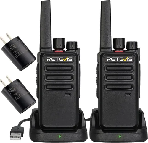 Miniatura 13 de Retevis RT68H Walkie Talkies para adultos, radio de 2 vías de largo alcance, intuitivo, canal, pantalla de energía, VOX manos libres, bloqueo