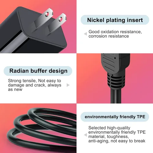 Miniatura 4 de Cable de carga de 5 pies, adaptador de fuente de alimentación de CA compatible con Texas Instruments TI-84 Plus CE, calculadora gráfica TI Nspire CX