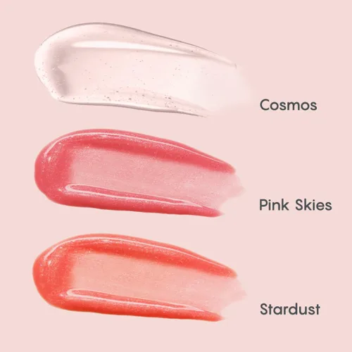 Miniatura 4 de HALEYS Brillo labial luminoso hidratante (cielos rosados), reflexiona e hidrata, nutre, no pegajoso, sin peso, sin fenoxietanol, con infusión
