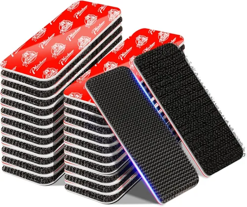 Miniatura 10 de PHIXBEAR Tiras de Gancho y Bucle con Súper Adhesivo Resistente, Hechas de 3M, Resistentes al Calor, Impermeables, para Uso en Exteriores