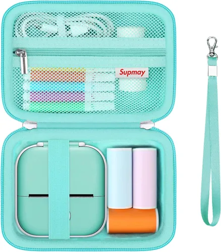 Miniatura 10 de Funda de impresora adhesiva compatible con Memoking T02/para iDPRT/para Phomemo/para Anycash/para Ponek/para Cabaro Mini Impresora Pegatina, Mini