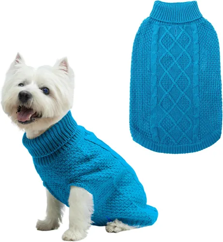 Miniatura 46 de Mihachi Suéteres para Perros Pequeños y Medianos Niña o Niño, Camisa Cálida y Suave para Perros, Abrigo para Perros para Clima Frío con Cuello