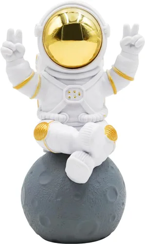 Miniatura 2 de Oooct Estatua de astronauta decoración de pecera, decoración de acuario de peces pequeños de resina, adorno de figura pequeña de pecera, adornos