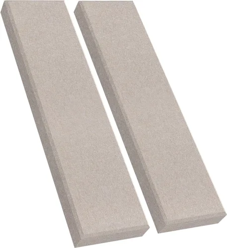 Miniatura 11 de Panel de pared de fibra de vidrio de 23.62 x 11.81 x 2 pulgadas, paquete de 4 paneles acústicos, paneles acústicos absorbentes de sonido para Gris