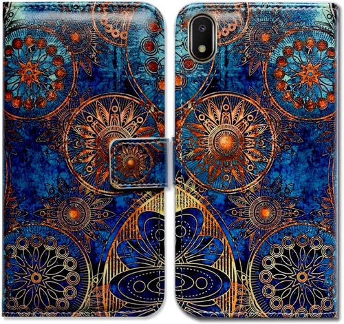 Miniatura 17 de Bcov Funda tipo cartera para Galaxy A10e, con diseño de bandera americana retro con tapa para Samsung Galaxy A10e Retro American Flag