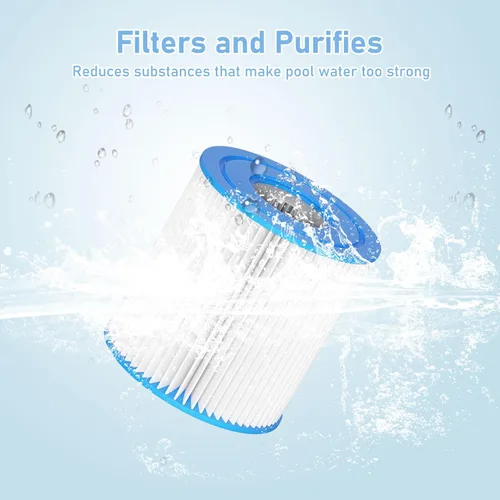Miniatura 5 de 29007E - Cartucho de filtro de repuesto para piscina tipo H compatible con bomba de filtro Intex 29007E 330 GPH 28601EG para piscinas sobre