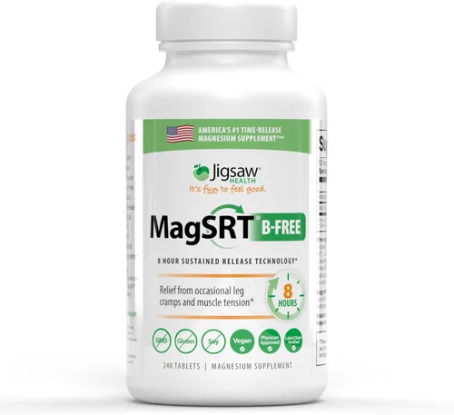 Miniatura 11 de Jigsaw Health MagSRT Suplemento de magnesio con vitamina B6, ácido fólico y B12 120 tabletas 30 porciones
