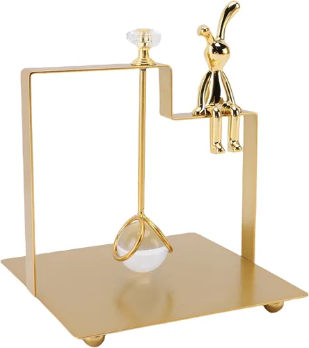 Miniatura 5 de Focket Napkin Holder, Thick Iron Decor Napkin Dispenser with Square Base for Kitchen Bar Restaurant Bathroom Table (Gold)