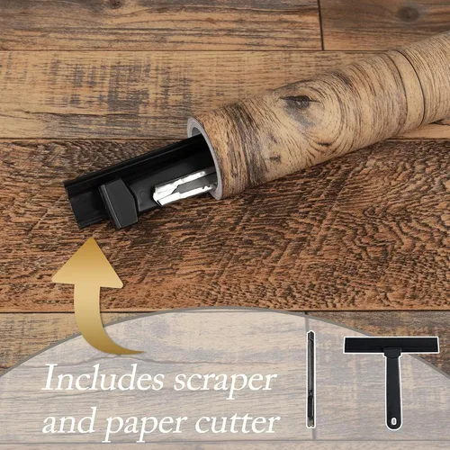 Miniatura 2 de TANONE Papel de Contacto de Madera para Cocina Despegar y Pegar Papel Tapiz, Papel Tapiz Autoadhesivo Removible para Encimeras Impermeable, Papel