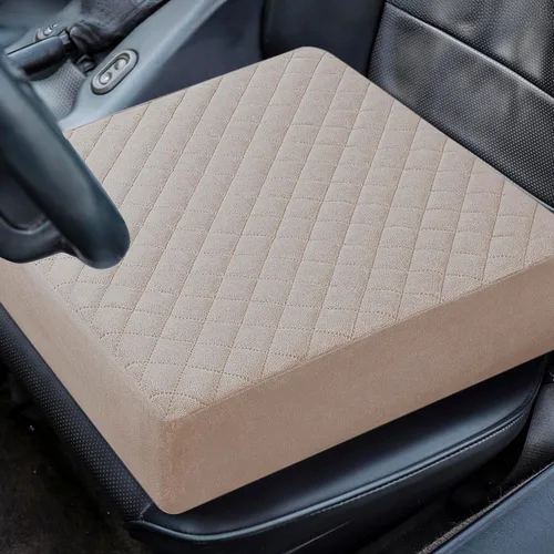 Miniatura 6 de Cojín elevado para adultos, 16 x 16 x 4.5 pulgadas, cojín de asiento de firmeza media para el hogar, oficina, silla de ruedas, automóvil, funda