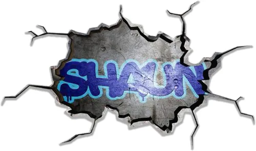 Miniatura 14 de Calcomanía de pared personalizada con nombre de graffiti 3D, calcomanía decorativa de vinilo artística personalizada, extraíble, despegar y pegar