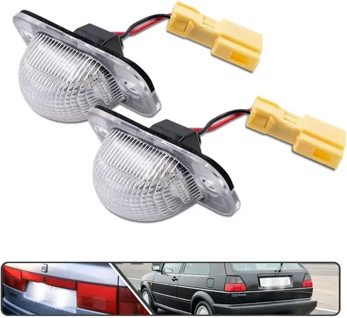 Miniatura 3 de Jetta Golf MK2 - 2 luces LED para matrícula de VW MK2 Golf Jetta II 1983-1992 alimentado por SMD Xenon LED blanco sin errores