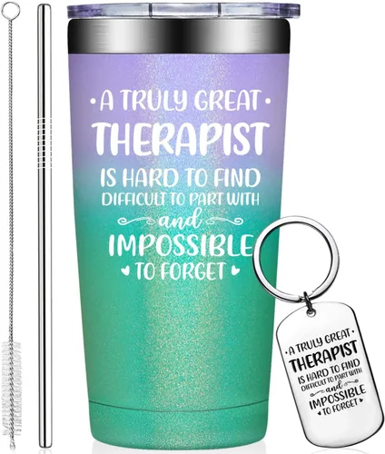Grifarny Regalos para terapeutas, salud mental, regalos para fisioterapeutas, regalos para mujeres, Navidad, regalo de terapia para terapeutas, vaso