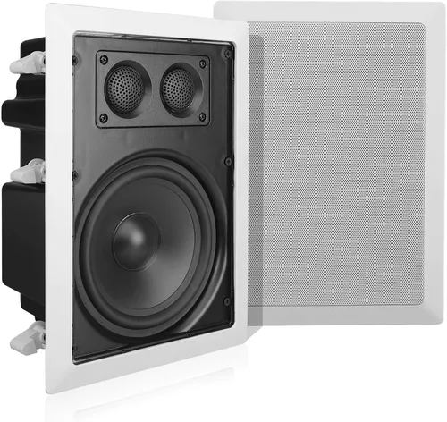 Miniatura 10 de Pyle Altavoz Empotrado de Montaje en Techo y Pared - Sistema de Altavoces Estéreo de 400 Vatios para Pared/Techo de 8 Pulgadas de Rango Completo