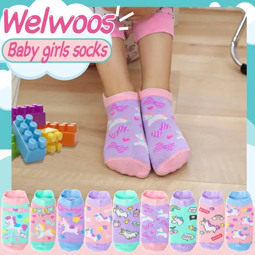 Miniatura 2 de Baby Girls Boys Toddlers Grips Socks Kids Non Slip Anti Skid Ankle Cotton No Show Socks with Grippers