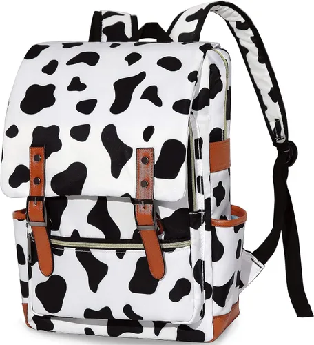 Miniatura 7 de MCWTH Mochila vintage para laptop para mujeres y hombres, bolsas escolares delgadas de 15.6 pulgadas con puerto de carga USB para estudiantes