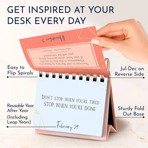 Miniatura 5 de RYVE Calendario Motivacional - Calendario de Hojas Diarias con Frases Inspiradoras - Regalos Motivacionales y Regalos Inspiradores para Mujeres