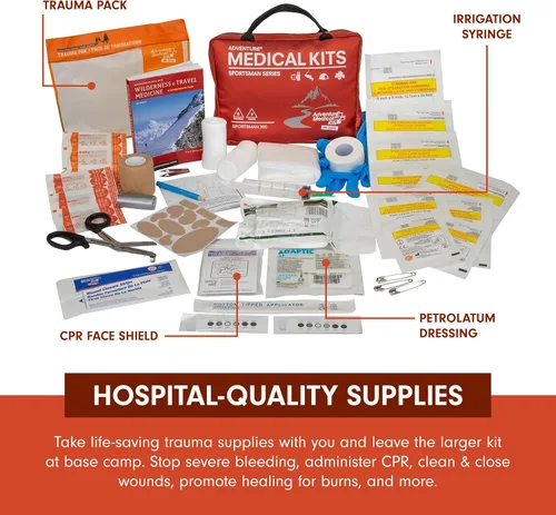 Miniatura 4 de Adventure Medical Kits Sportsman Series Kit médico - 300 - Kit de primeros auxilios para camping, senderismo, caza y más - para 6 personas durante 7