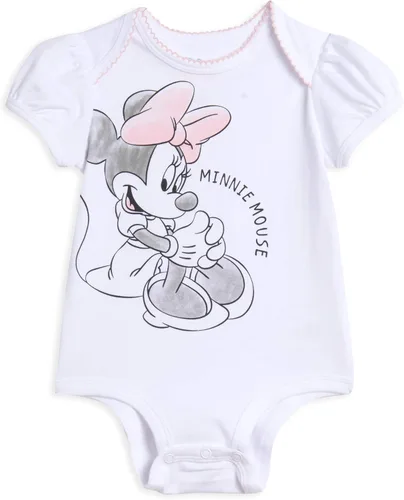 Miniatura 2 de Disney Body unisex de manga corta de algodón elástico orgánico para bebé paquete de 3