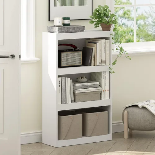 Miniatura 2 de Furinno Jaya Enhanced Home Estantería ajustable de 3 niveles, pino ámbar