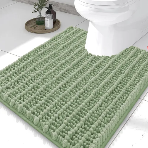 Miniatura 309 de Smiry Alfombras de Baño 24x16 pulgadas, Alfombras de Baño de Chenilla Extra Suaves y Absorbentes, Respaldo de Goma Antideslizante, Lavable a Máquina