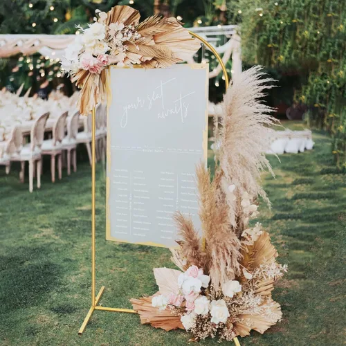 Miniatura 3 de Kit de arco de globos de metal, marco de arco de columna de globo de amor, soporte de arco de corazón de boda, suministros para bodas, novias, día
