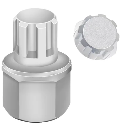 Miniatura 10 de Llave de tuerca de bloqueo de rueda de 11/15PT compatible con BMW, enchufe de tuerca de bloqueo de rueda AdaPTer, herramienta de extracción