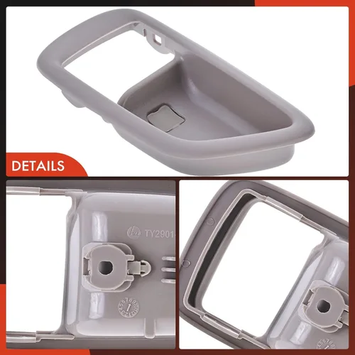 Miniatura 7 de A-Premium Bisel de manija de puerta interior del lado del conductor delantero o trasero izquierdo compatible con Toyota Tundra 2004-2006 Crew Cab