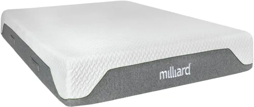 Milliard Colchón de espuma viscoelástica de 10 pulgadas, firme, alivia la presión, clásico (King)