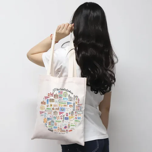 Miniatura 7 de MNIGIU Philadelphia Tote Bag Philadelphia Souvenir Gift Bolsa de viaje Philadelphia Regalo de bienvenida Filadelfia