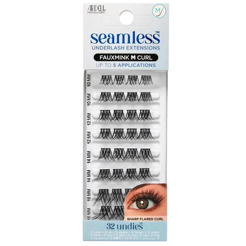 Miniatura 20 de Kit de Recarga de Extensiones de Pestañas Sin Costuras Ardell, Wispies - 32 Longitudes de Racimo Surtidas, Racimos de Pestañas DIY Personalizables