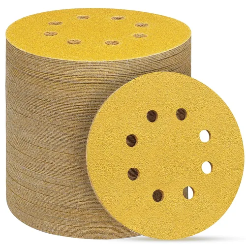Miniatura 40 de 165 piezas, discos de lija de 5 pulgadas redondos, papel de lija de gancho y bucle para lijadora orbital aleatoria, grano 40 60 80 120 150 240 320