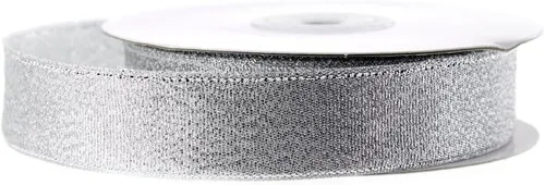 Miniatura 4 de Cinta metálica de tafetán de nailon, 25 yardas, 1-1/2-inch - Plata