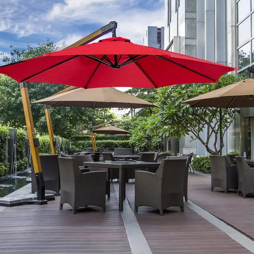 Miniatura 6 de BESPORTBLE Toldo de repuesto para sombrilla de patio de 8.85 pies, toldo fuerte y grueso, 6 varillas de repuesto superior para exteriores